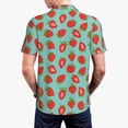 thumbnail image 6 of Wukai Hand Drawn Strawberry Men’s Polo Shirts,Quick-Dry Athletic Shirt,Classic Fit Shirts-Small, 6 of 8