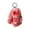 Red, variant on Bunny Keychain Keychain with Tin, Handmade Soft Bunny PomPom Charms for Easter Birthday Gift
