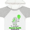 thumbnail image 4 of Inktastic I Support Mental Health Awareness Elephant and Balloon Boys or Girls Baby Bodysuit, 4 of 5