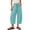 Mint Green, variant on Women's Baggy Wide Leg Pants Casual Drawstring Sports Pants Loose Elastic Waist Cropped Summer Athletic Pants by Yigetop Beige L