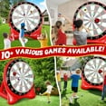 thumbnail image 6 of Datingday Inflatable Soccer Dart Board,6ft Giant Kick Darts Game Set with Pump, Balls & Accessories,Indoor Outdoor Lawn Yard Party Games for Kids Adults Family & Carnival,Red, 6 of 7