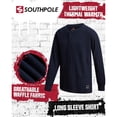 thumbnail image 2 of Southpole Boys Thermal Henley Shirt - Waffle Knit Warm Long Sleeve Boys Henley Shirt 2 Pack Casual Top, 2 of 7