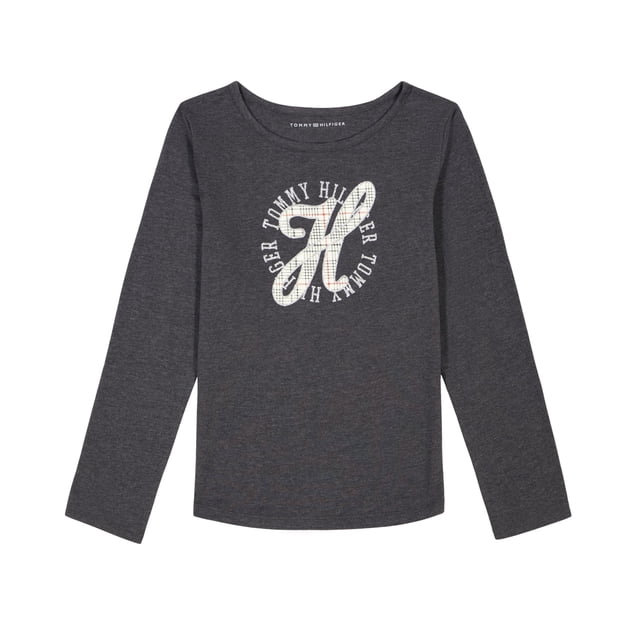 Camiseta Tommy Hilfiger de manga larga para niñas con logotipo de 16 años