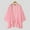 Pink, variant on ZANZEA Women Half Sleeve Solid Color Sheer Cardigans Kimono Coat