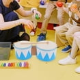 thumbnail image 2 of 1 Set of Drum Percussion Music Instrument Congas Drum For Kids Beginners Percussion Instrument Bongos Portable Small Bongo Drum Music Development Drum, 2 of 9