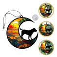 thumbnail image 2 of MOVTOTOP Plaque Commémorative Suspendue pour Chien sur la Lune Ornement Attrape-Soleil en Acrylique, 2 of 7
