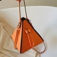 thumbnail image 1 of Triangle Crossbody Bag Personalized Shoulder Handbag with Drawstring Closure Convertible Carry Style Everyday Purse for Commuting Shopping Dating Travel Outdoor Use Home Outdoor Daily Carry, 1 of 7