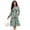Cherry Blossom, variant on Uorisanigo Zebra Stripe Women's Dress Size S V Neck Ruffled Tiered Midi Dress Flowy Comfortable Casual Fashion Clothing