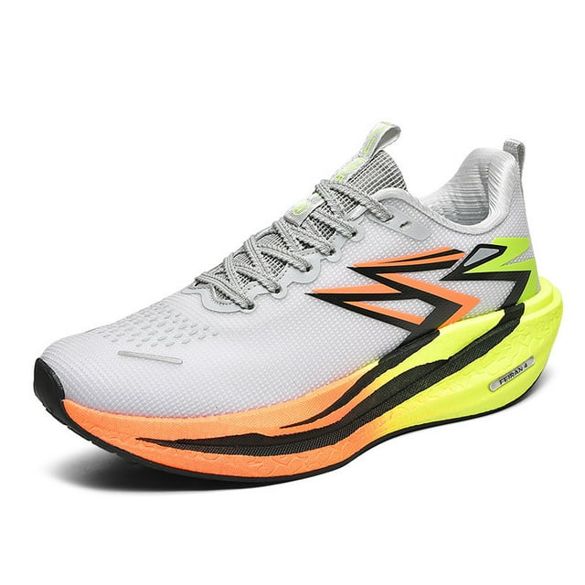 Chaussures de Course Professionnelles en Fibre de Carbone Véritable, Élégantes et Polyvalentes, Unisexes, Antidérapantes et Résistantes à l'Usure