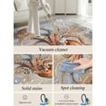 thumbnail image 5 of Retro Abstract Ocean Octopus Area Rug for Bedroom 3x5 Ft Marine Life Starfish Watercolor Super Soft fuzzy Throw Rug Non-Slip Fluffy Plush Indoor Floor Carpet for Living Room Nursery Home Decor, 5 of 8