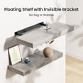 thumbnail image 2 of Juego de 3 estantes flotantes AMADA HOMEFURNISHING, color gris, 2 of 7