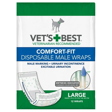 UPC: 0031658104512 | Vet s Best Comfort Fit Disposable Male Dog Diapers Large 12 Count