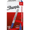 thumbnail image 1 of Marcadores Permanentes Sharpie Azul 12 pzas Punta Fina sharpie 1812764, 1 of 4