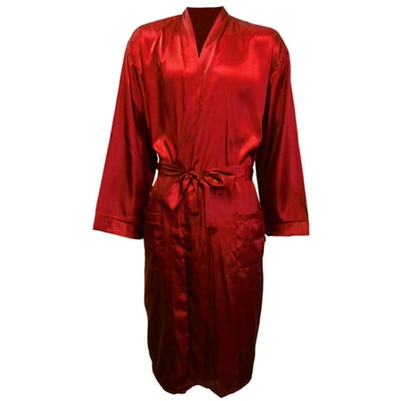 Simplicity - Simplicity Long Satin Kimono Robe Sleepwear Bathrobes for ...