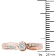 thumbnail image 4 of 1/10 Carat T.W. Diamond Cluster 10kt Rose Gold Engagement Ring, 4 of 5