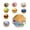Glitter Edition, variant on 3.35 in Shell Bao Bun Dumpling Mystery Glitter Dumpling with Steamer Box, Colorful Dumplings Squeezable Balls Stress Relief Sensory for Holiday & Birthday Gifts