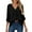 Black, variant on Baqcunre Long Sleeve Shirts For Women Women'S Solid V Neck Long Sleeve Casual Fashion Chiffon Shirt Top Chiffon Blouses For Women Workout Tops For Women Black L