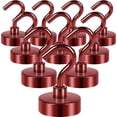thumbnail image 1 of Neosmuk Ganchos Magnéticos Negros, Imanes de Tierra Resistentes con Gancho para Refrigerador, Gancho de Crucero Extra Fuerte para Colgar, Percha Magnética para Cortina, Parrilla (Negro, Paquete de 10), 1 of 4