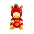 thumbnail image 4 of Lucky Horse Plush Mascot with Ornamental Design, Double-Sided Embroidery, Gold Clasp for Car Mirrors, Decorative Gift for Lunar New Year Celebrations, 4 of 4