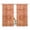 Red Orange, variant on Boho Orange Semi Sheer Window Curtains 96 Inches Long, Country Style Bohemian Floral Retro Tribal Rod Pocket Voile Silky Chiffon Curtain Light Filtering Drapes for Living Room, 52"x96", 2 Panels