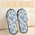 thumbnail image 2 of Fotbe Vintage Floral Birds Pantuflas Peludas para Mujer con Estampado, Zapatillas de Peluche, Zapatos de Invierno para Casa, Uso Interior y Exterior-Medium, 2 of 8