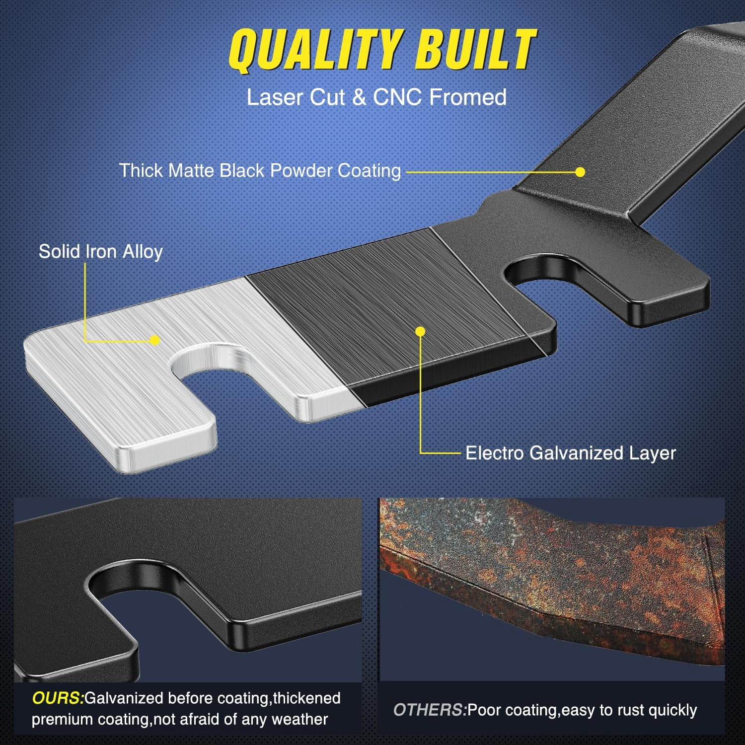 Nilight Ditch Light Brackets Hood Hinges Mount Bracket Kit for Auxiliary Offroad LED Pod Light Work Lights Compatible with Ford Ranger 2019 2020 2021 2022 2023 2024