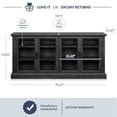 thumbnail image 5 of BELLEZE Modern Farmhouse Wood Sideboard Buffet - Liam (Rustic Gray), 5 of 7