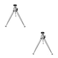thumbnail image 4 of yingyy Adjustable Phone Tripod Live Streaming Camera Trivet Portable Desktop Photography Mobile Stand Mount Silver 2Set, 4 of 6