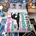 thumbnail image 2 of Erosebridal Rainbow Gymnast Print Zipper Twin Comforter Sets with Fitted Sheet and 2 Pillowcases,Multicolor Gym Word Star White Base Accent Zipper Bedding Set,Teal Magenta,4-Piece,Reversible, 2 of 6