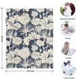 thumbnail image 4 of Pioneer Flower Floral Print Pattern Blanket,Comfortable Soft Flannel Throw Blanket,All Season,Warm Lightweight Blankets for Sofa Bed Couch Living Room Chair,30"x40", 4 of 4
