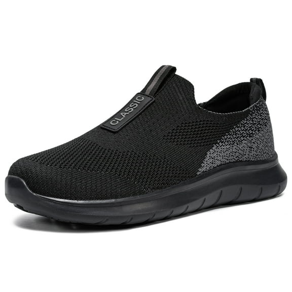 Men's Slip On Shoes Walking Sneakers Mesh Lightweight Soft Sole