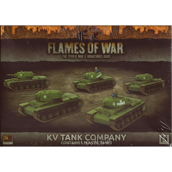 Flames of War Russian KV Tank Company Mid War Soviet Battlefront SBX40