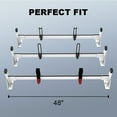 thumbnail image 4 of NIXFACE 3 Bars Van Roof Ladder Rack Cargo Racks for Ford Transit Connect 2014-2023 White, 4 of 4