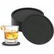 thumbnail image 1 of Juego de 8 posavasos de silicona con ranuras profundas, tapete de café antideslizante, posavasos de goma resistente al calor JM, 1 of 5