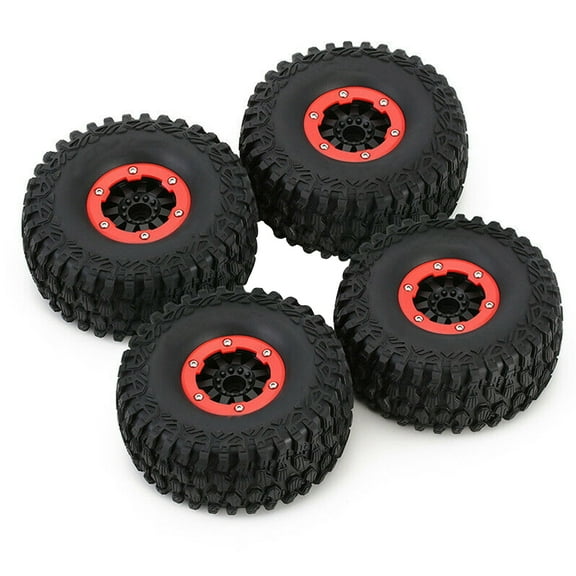 4PCS RC Car Wheel Tires for Traxxas Desert Racer Stepped Blocks, Unmatched Grip, 17mm Drive Hex