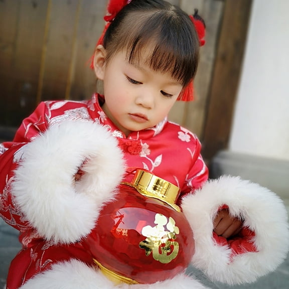 Toyvian Spring Festival Red Lanterns Decorative Indoor 1 Set