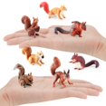 thumbnail image 4 of 7pcs/set Simulation Squirrels Wild Animals Figures Unique Design Simulation Squirrels Models for Home Car Office Decoration, 4 of 7