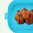 thumbnail image 3 of Bandeja para Freidora Aire Con Disco Antiadherente Molde Cuadrado para Pasteles Herramienta Casera (azul) 2 Uds., 3 of 9