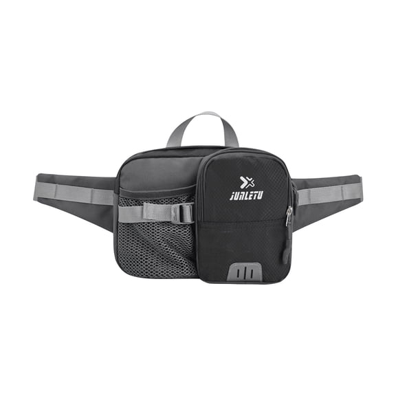 Usloyux Hydration Running Belt with Water Bottle Holder, Adjustable Waist Pack for Phones Keys, Reflective Safety Belt for Jogging, Lightweight Breathable Fabric, Hands Free Fitness Accessory