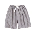 thumbnail image 2 of Hilenly Plaid Pajama Shorts Women Elastic Waist Sleep Pj Lounge Comfy Shorts Pajama Bottoms, 2 of 6