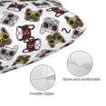 thumbnail image 5 of Disketp Pillow Covers Bulldog Sunglasses Face Pattern Throw Pillow Case Cushion Covers,Cushion For Bedroom,Couch,Home-20"X30", 5 of 8