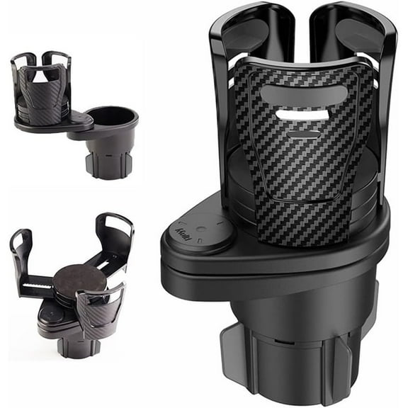 GYDEK ​​Cup Holder Expander for Car, 2 in 1 Universal Multifunctional Car Cup Holder Expander Adapter with Adjustable Base, All Purpose Car Cup Holder and Organizer