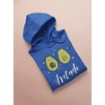 thumbnail image 3 of Avocado Couple In Love Hoodie Women -Image by Shutterstock, Female 3X-Large, 3 of 4