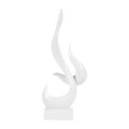 thumbnail image 1 of Estatua de llama Escultura abstracta Centro de mesa Figura de resina coleccionable para Blanco, 1 of 9