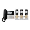 thumbnail image 1 of Teléfono con cable/inalámbrico VTech VG208-3 DECT 6.0 de 3 auriculares plateado/negro, 1 of 8