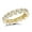 Yellow, variant on Unisex Thin 18K Designer Natural Diamonds Eternity Ring (Rose Gold Size 6.5)