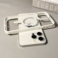 thumbnail image 1 of Magnetic Clear Phone Case, Shockproof Silicone Phone Case (White,iPhone 12 Pro Max), 1 of 10