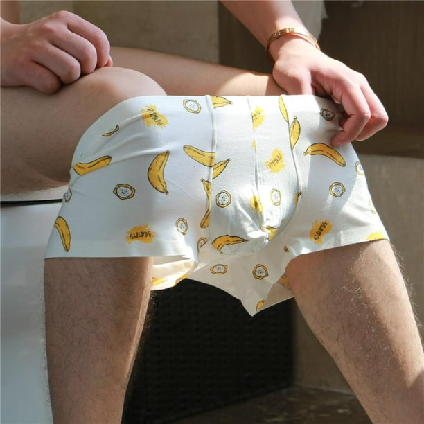 Calzoncillos de tiro bajo para hombres Calzoncillos estampados divertidos Bragas Ropa interior 2XL Banana Yuyangstore calzoncillos boxer de los hombres Bodega Aurrera en linea