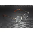 thumbnail image 3 of GUCCI GG0580O 002 Cat Eye Black Shiny Gold Demo Lens 55 mm Women's Eyeglasses, 3 of 6