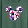 thumbnail image 3 of Mickey & Friends - Mickey Head Solid Geo - Women's Lightweight French Terry Long Sleeve Shirt, 3 of 5